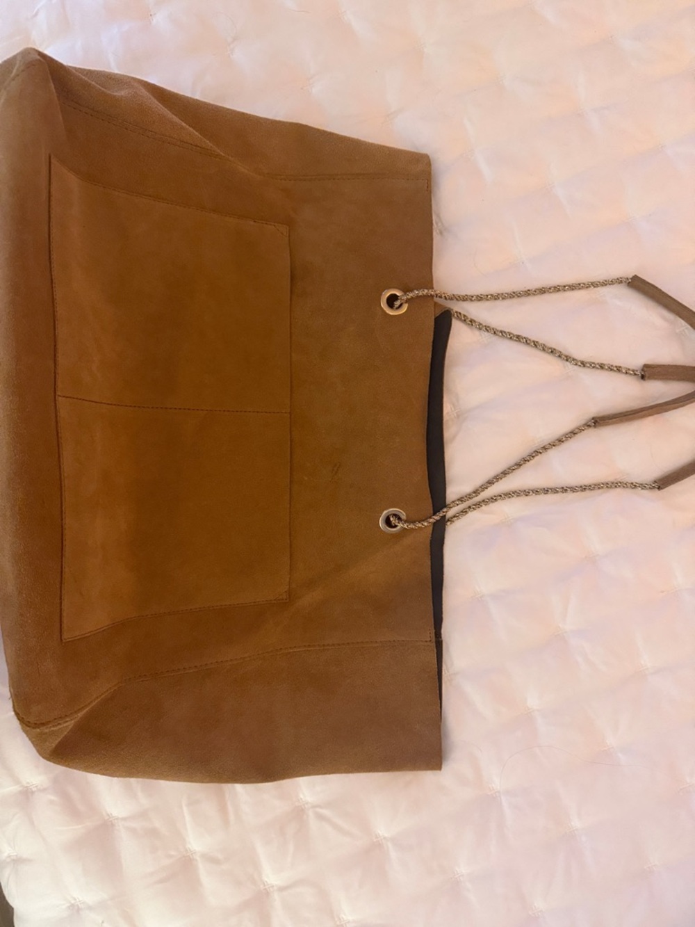 Leather Tote Bag in Brown - sezane